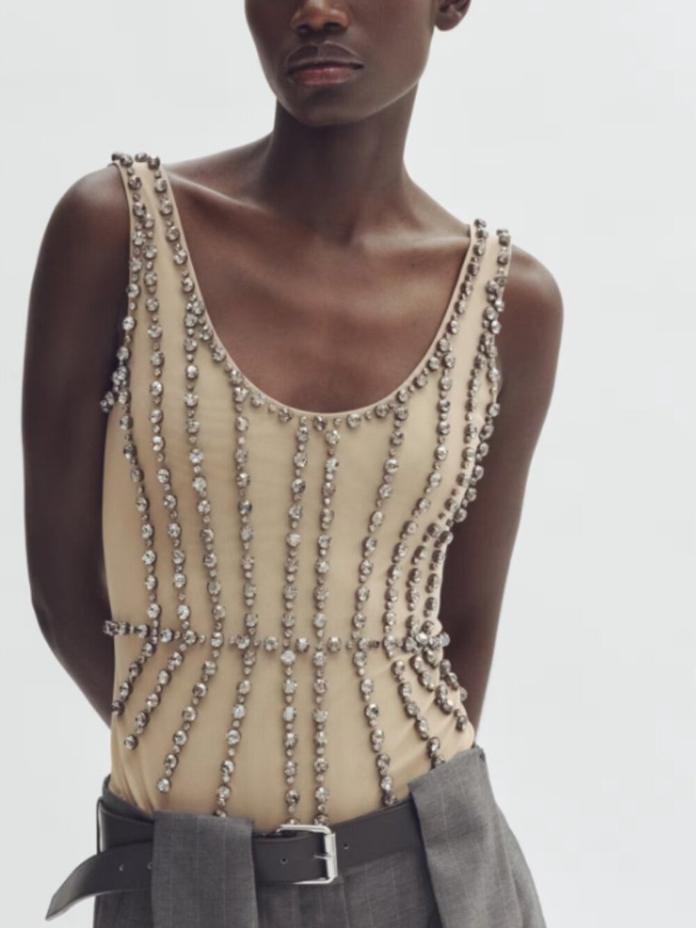 Stella McCartney H&M Crystal Bodysuit SIZE LARGE